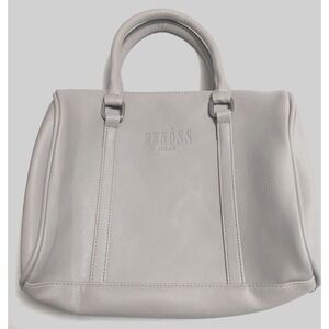 Benoss Milan Womens Vegan PU Leather Handbag Gray Inside Pockets "Tiny Flaw"